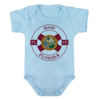 Body Bebê Infantil roupa criança Miami Florida Lembrança - Foto 2