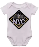 Body Bebê Infantil roupa criança New York city NY lembrança - Foto 3