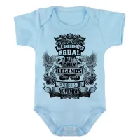 Body Bebê Infantil roupa criança Novembro Aniversário Melhores nasceram - Foto 2