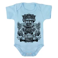 Body Bebê Infantil roupa criança Outubro Aniversário Melhores nasceram - Foto 2