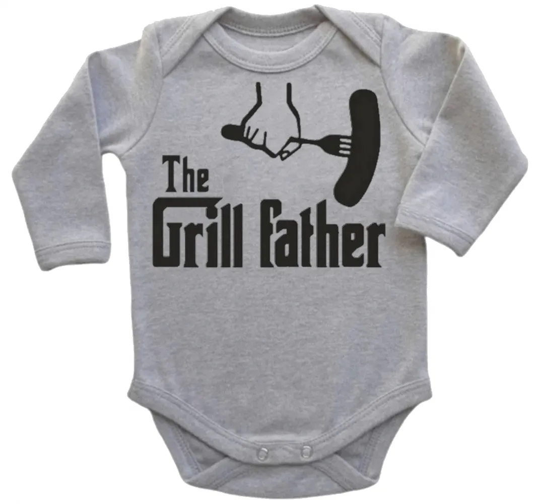 Body Bebê Infantil roupa criança Pai churrasco assador churrasqueira Imagem