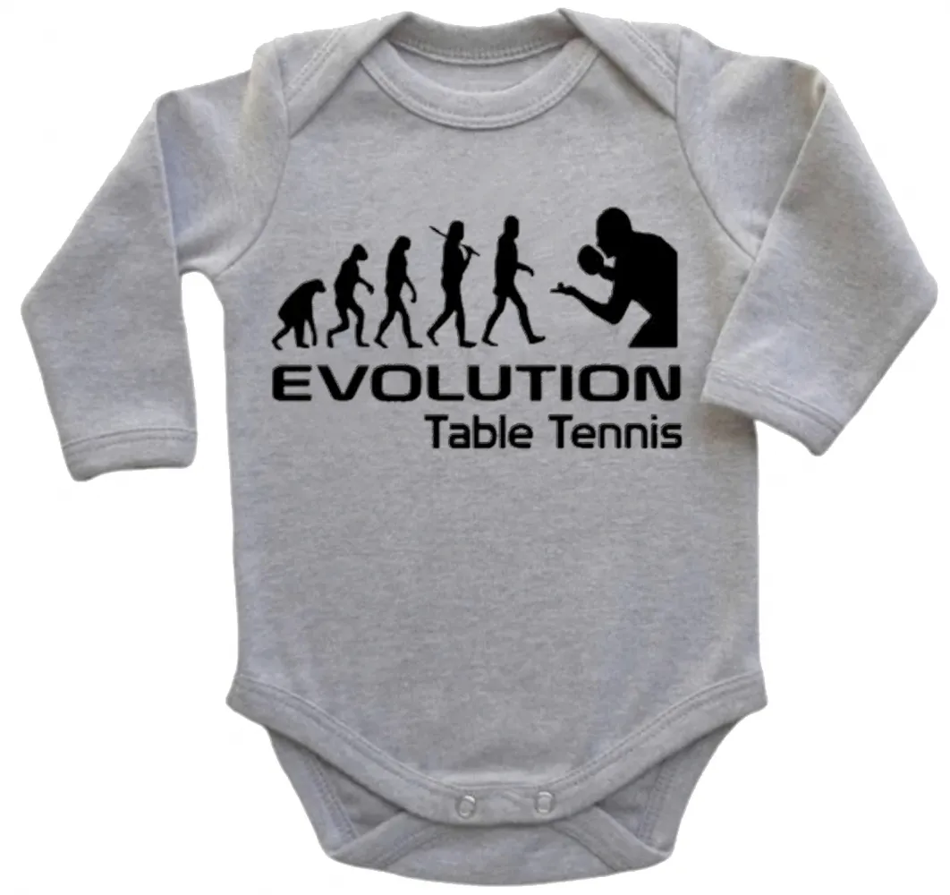 Body Bebê Infantil roupa criança Ping pong tenis de mesa jogador