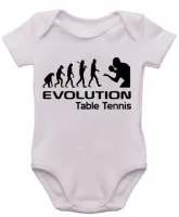 Body Bebê Infantil roupa criança Ping pong tenis de mesa jogador - Foto 3
