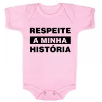 Body Bebê Infantil roupa criança Respeite minha história - Foto 4
