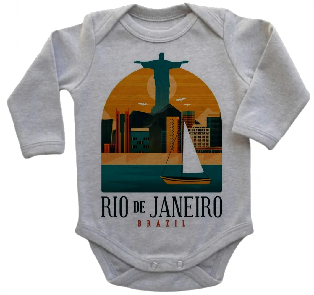 Body Bebê Infantil roupa criança Rio de Janeiro Cristo Redentor