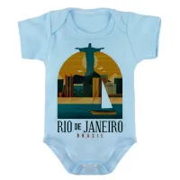 Body Bebê Infantil roupa criança Rio de Janeiro Cristo Redentor - Foto 2