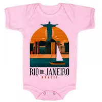 Body Bebê Infantil roupa criança Rio de Janeiro Cristo Redentor - Foto 4