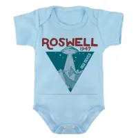 Body Bebê Infantil roupa criança Roswell area 51 alien et ovni venom - Foto 2