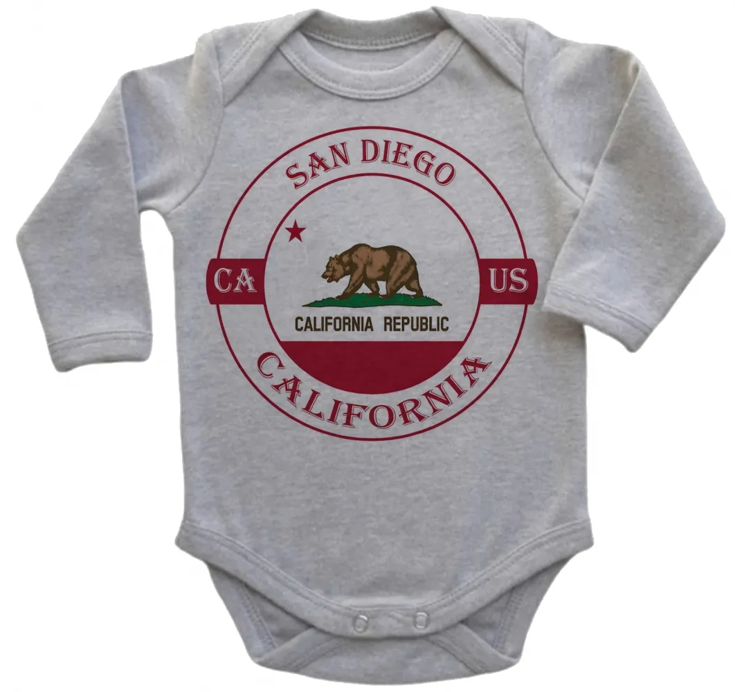 Body Bebê Infantil roupa criança San Diego California Lembrança