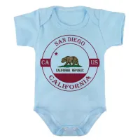 Body Bebê Infantil roupa criança San Diego California Lembrança - Foto 2