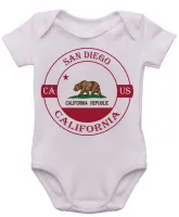 Body Bebê Infantil roupa criança San Diego California Lembrança - Foto 3