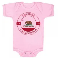 Body Bebê Infantil roupa criança San Diego California Lembrança - Foto 4