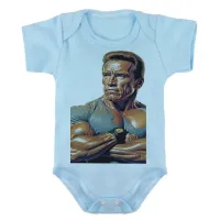Body Bebê Infantil roupa criança arnold schwarzenegger musculação - Foto 2