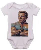 Body Bebê Infantil roupa criança arnold schwarzenegger musculação - Foto 3
