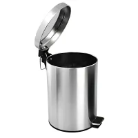 Lixeira Inox Pedal E Balde 4,5 Litros Lixeira Para Banheiro - Foto 2