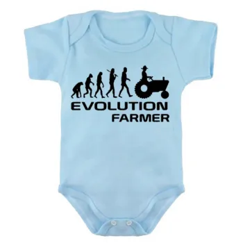 Body Bebê Infantil roupa criança Agricultor trator colono fazendeiro - Foto 2