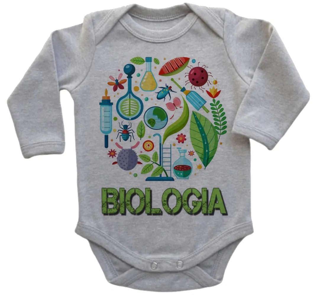 Body Bebê Infantil roupa criança Biologia biologo profissão