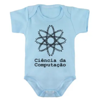 Body Bebê Infantil roupa criança Ciência da computação binario - Foto 2