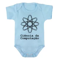 Body Bebê Infantil roupa criança Ciência da computação binario - Foto 2