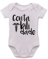 Body Bebê Infantil roupa criança Contabilidade contador contadora - Foto 3