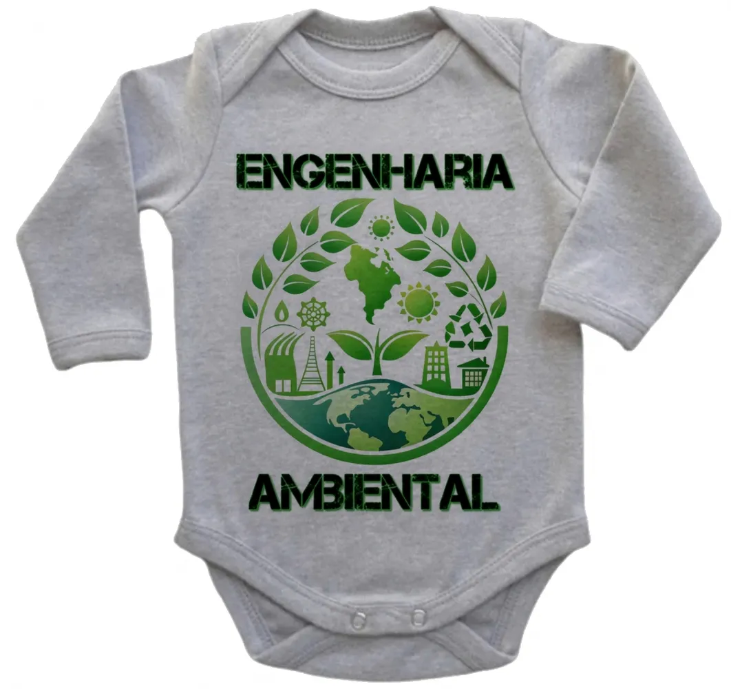 Body Bebê Infantil roupa criança Engenharia Ambiental profissão