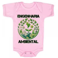 Body Bebê Infantil roupa criança Engenharia Ambiental profissão - Foto 4