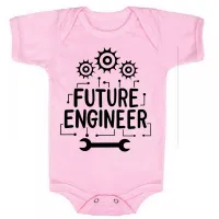 Body Bebê Infantil roupa criança Futuro engenheiro engenharia - Foto 4