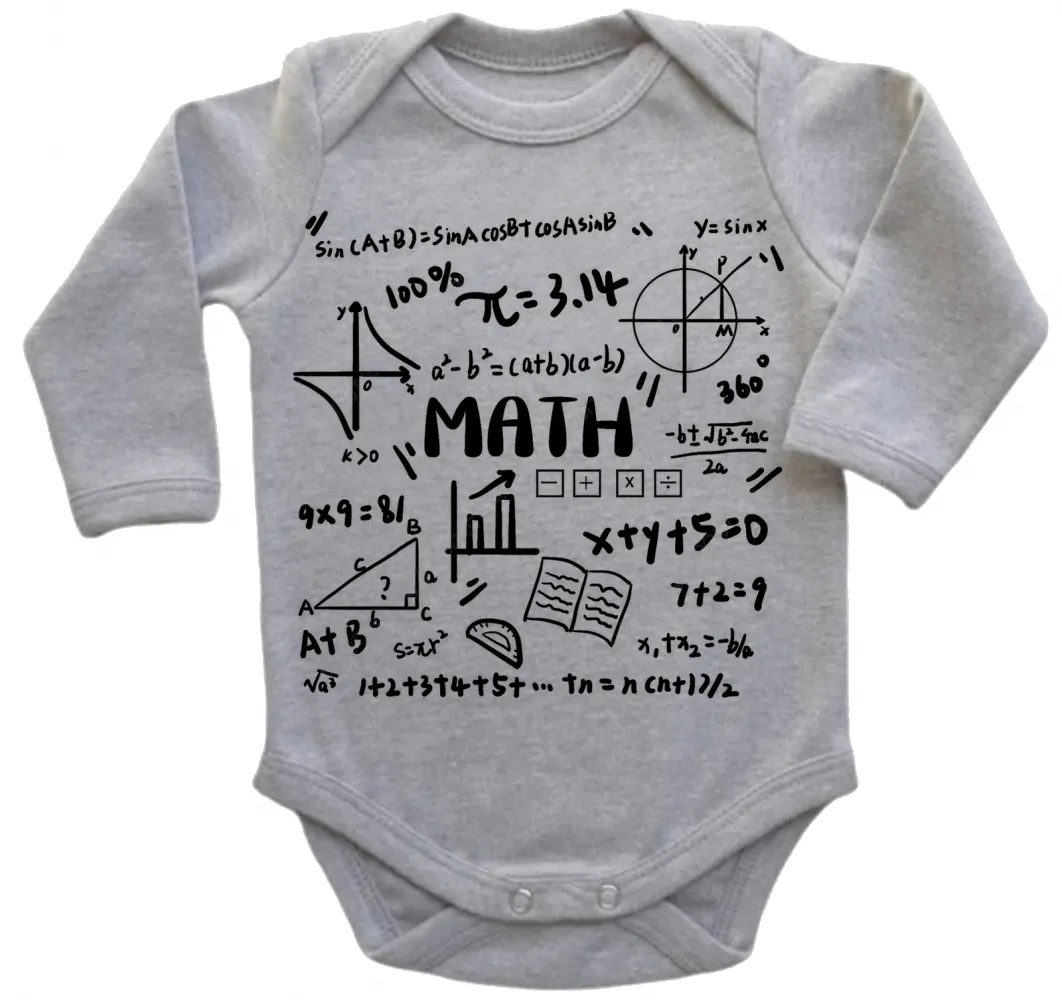 Body Bebê Infantil roupa criança Matematica professor professora