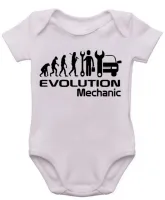 Body Bebê Infantil roupa criança Mecanico carros oficina evolução - Foto 3