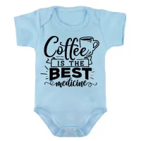 Body Bebê Infantil roupa criança Medicina Café melhor remédio - Foto 2