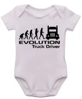 Body Bebê Infantil roupa criança Motorista caminhão evolução caminhoneiro - Foto 2