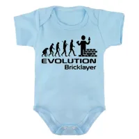 Body Bebê Infantil roupa criança Pedreiro construtor evolução - Foto 2