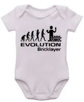 Body Bebê Infantil roupa criança Pedreiro construtor evolução - Foto 3