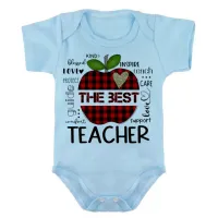 Body Bebê Infantil roupa criança Professor teacher professora - Foto 2