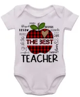 Body Bebê Infantil roupa criança Professor teacher professora - Foto 3
