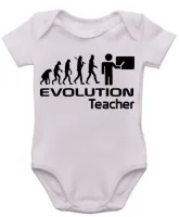 Body Bebê Infantil roupa criança Professor professora teacher evolução - Foto 2