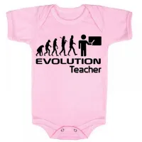 Body Bebê Infantil roupa criança Professor professora teacher evolução - Foto 3