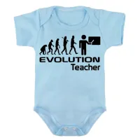 Body Bebê Infantil roupa criança Professor professora teacher evolução - Foto 4