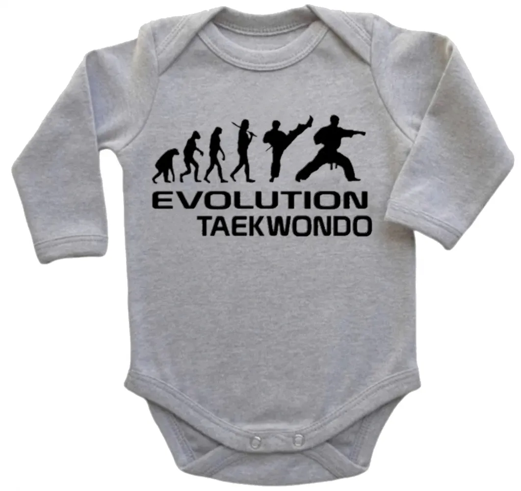 Body Bebê Infantil roupa criança taekwondo luta marcial esporte Imagem