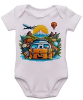 Body Bebê Infantil roupa criança Turismo turista estudante - Foto 3