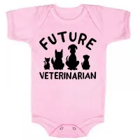 Body Bebê Infantil roupa criança Veterinario medico pet - Foto 2