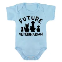 Body Bebê Infantil roupa criança Veterinario medico pet - Foto 3