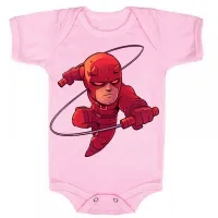 Body Bebê Infantil roupa criança Demolidor amigo justiceiro - Foto 4