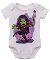 Body Bebê Infantil roupa criança Gamora guardioes da galaxia - Foto 3