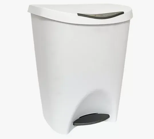 Lixeira 7,5l Cesto Pedal Lixo Banheiro Resistente Escritório Imagem