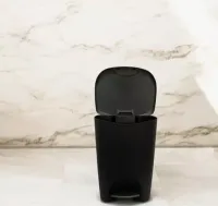 Lixeira 7,5l Cesto Pedal Lixo Banheiro Resistente Escritório - Foto 8