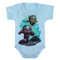Body Bebê Infantil roupa criança Homem formiga vespa super herois - Foto 2