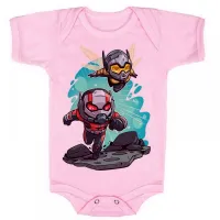 Body Bebê Infantil roupa criança Homem formiga vespa super herois - Foto 4