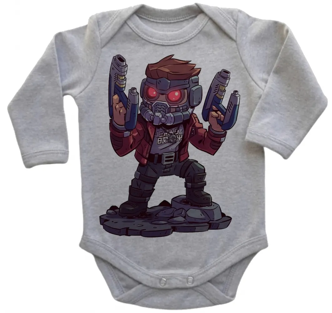 Body Bebê Infantil roupa criança Peter quill guardioes galaxia hero Imagem