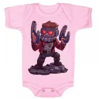 Body Bebê Infantil roupa criança Peter quill guardioes galaxia hero - Foto 4